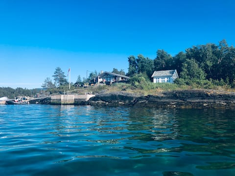 Holiday paradise on Sydnesøya (boat included)