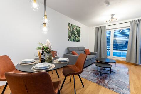 roof terrace- free parking- city center