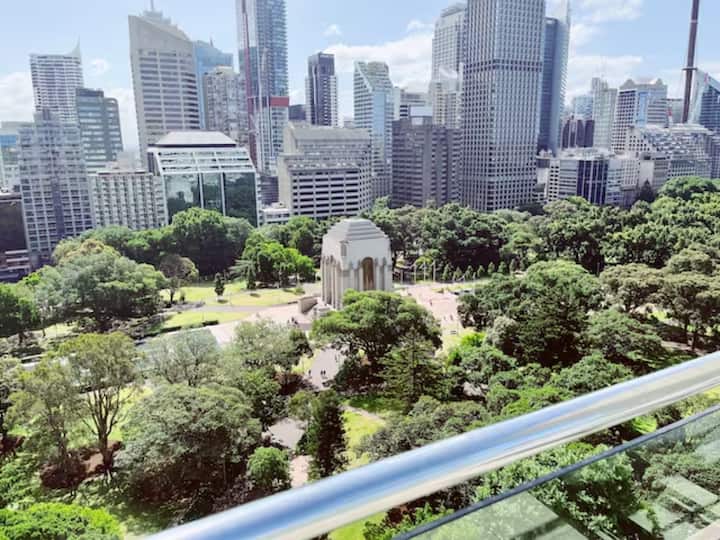 Hyde Park is just across the road.