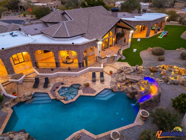 Scottsdale Diamond Mtn Oasis+Waterslide+Pickleball - Houses for