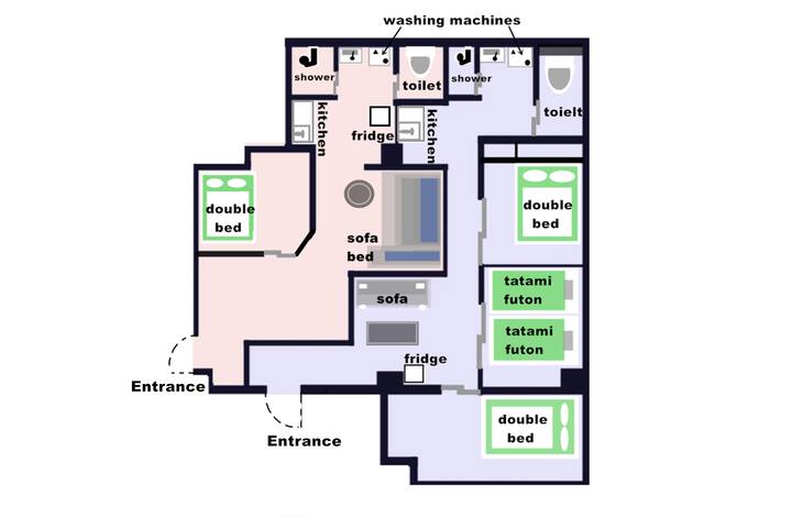 JR 2 min / Twin houses / Suitable Max 10 ppl gallery image 2