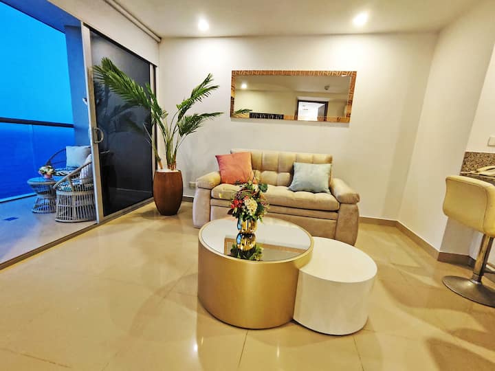 29th Floor Ocean View | Sunset Balcony - Cartagena