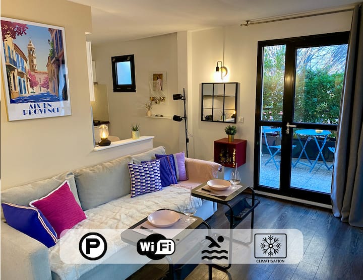 Ma Place Au Sud Aix Terrasse Parking 103 - Aix-en-Provence
