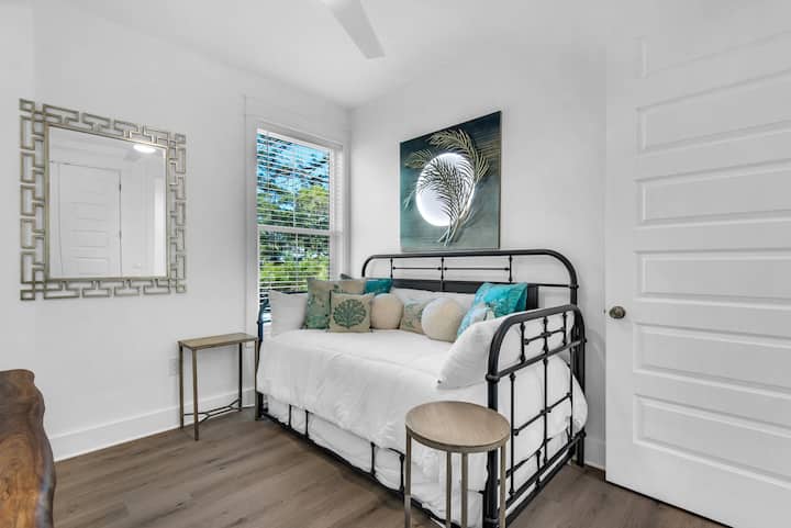 Bedroom 5.  Pic 1.  Twin daybed with twin trundle bed (sleeps 2) with attached bath.