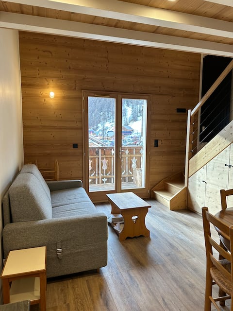 Annonce Airbnb populaire: Cozy apartment with view - 120 m from the slopes à Vars