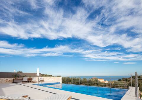 Nemea - Sea view, 1km to beach, private pool!
