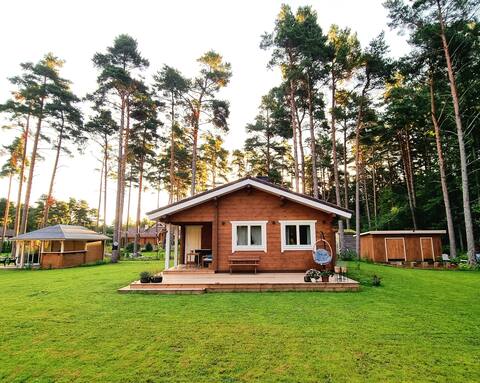 Timber house with sauna for 4-5 people