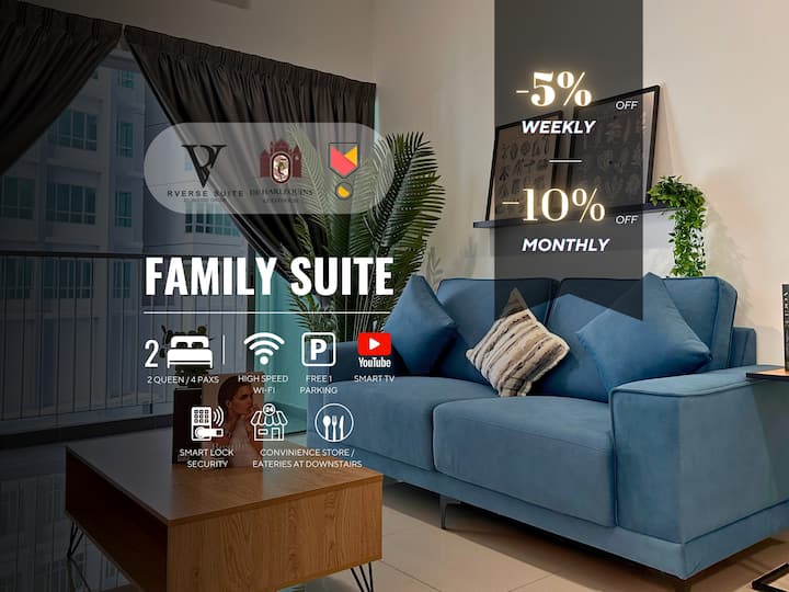 4paxs/2r Family Suite @ Sungai Besi |10mins To Trx - 吉隆坡