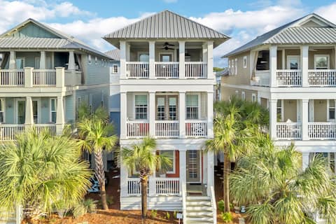 Seacrest Designer Home STEPS to Beach, Town Center