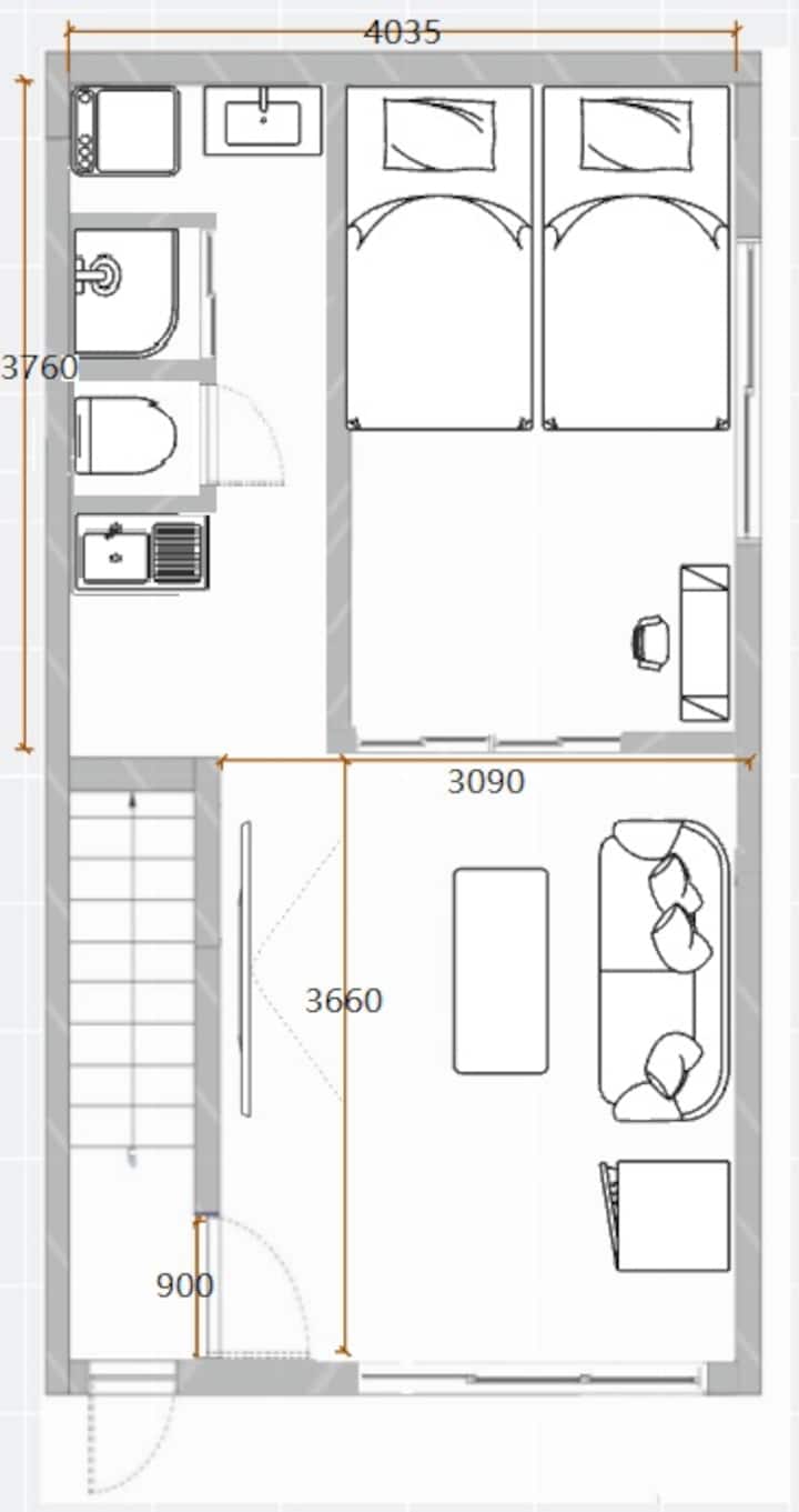 【全新高品质房源】上野极核心区域/近车站3分钟/一层/6人/免费wifi-tt0168 - Ginza