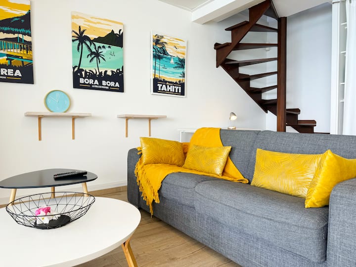 Appartement Spacieux - Accès Plage - Parking -Wifi - Polynésie française