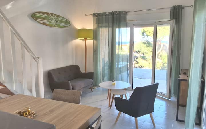 Mini-villa Vue Mer Avec Terrasse - Lumio
