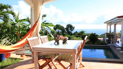 Alpinia Apt, 2-4 pers, seaview, pool & AC