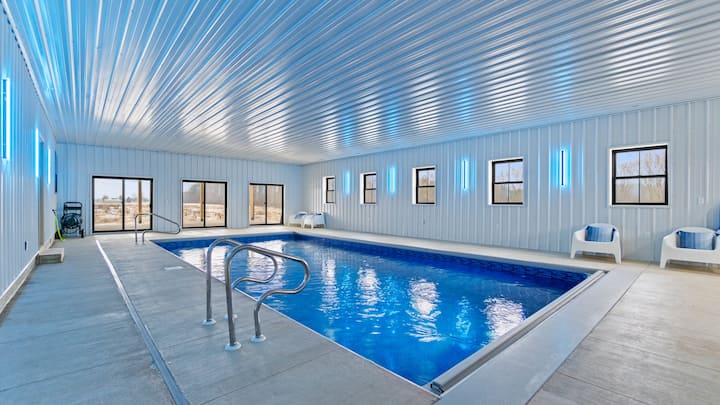 Barn Space Pool Indiana Dream Barn: Pool Half-Court Gym Theater - Barns for Rent in ...