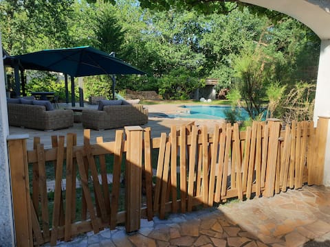 Family home with pool