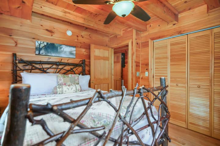 Main level Queen bedroom with closet for storage