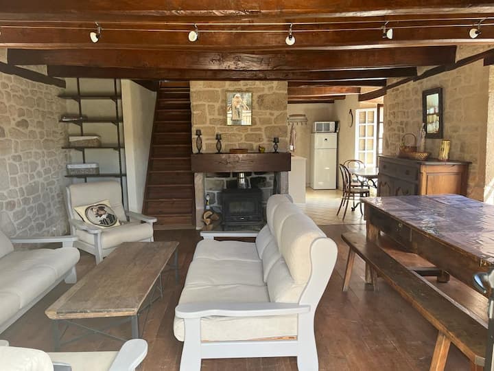 Maison En Pierres Avec Piscine - Marcillac-la-Croisille