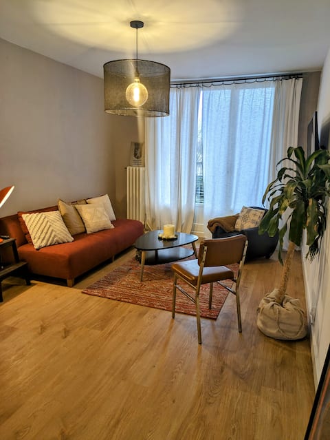 Propriété Airbnb réussie: Cozy apartment with view – with air conditioning à Saint Martin D'hères