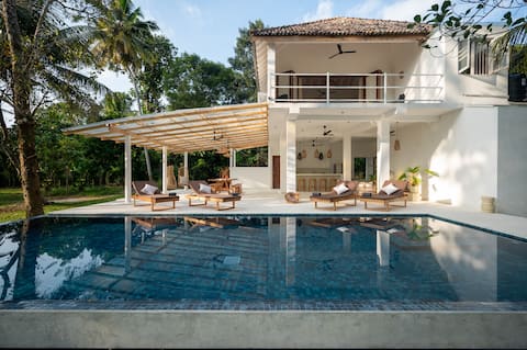 Tropical Villa | Pool + Paddy Field View