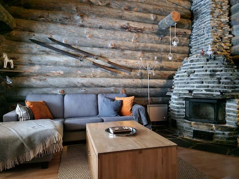 Popular Airbnb listing: *Log cabin near Levi center in a peaceful nbrhd* in Kittilä