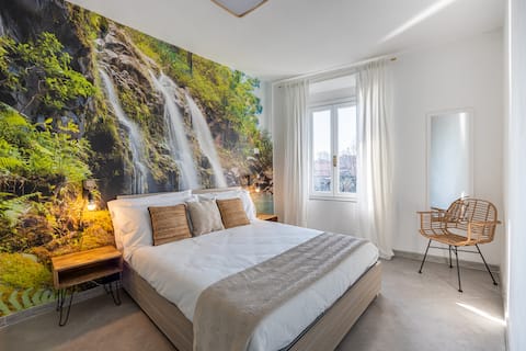 [6 Minutes to Orio al Serio Airport] River View and WiFi
