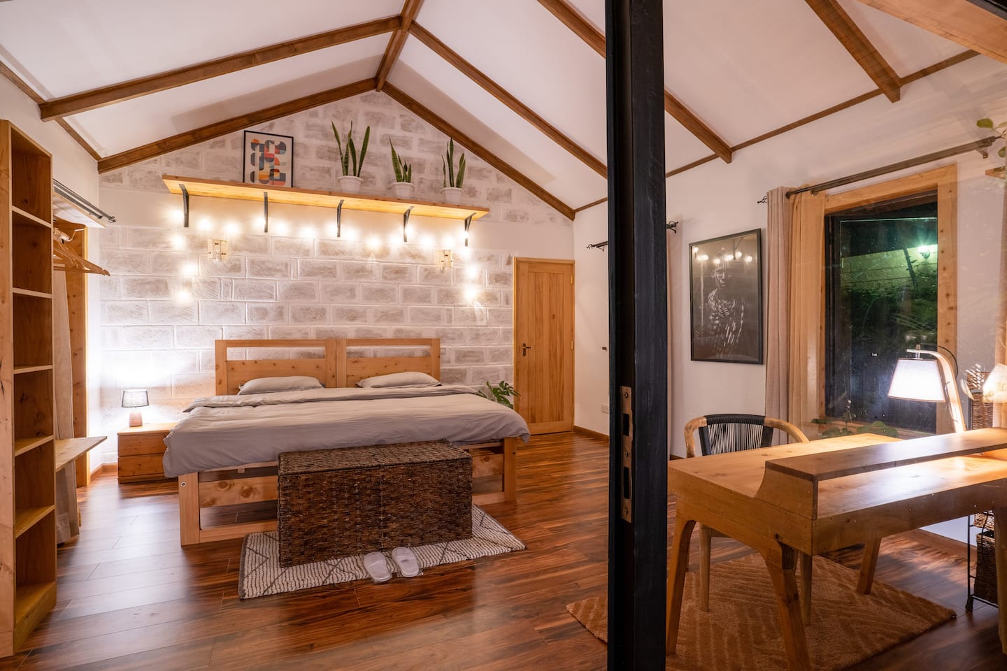 Living space at Cottage 1 with private garden, Jungle Oasis Nairobi