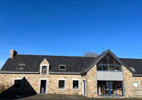 Large renovated farmhouse.