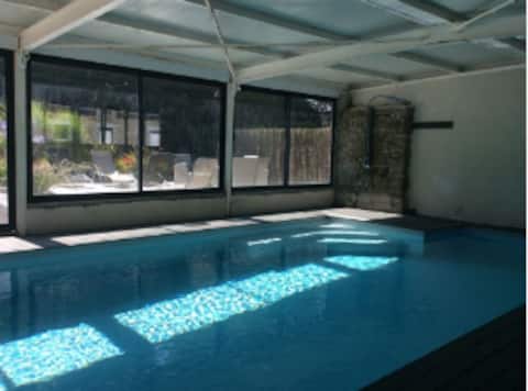 Large house with pool.