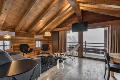Airbnb performant: "The Nest" at Les Granges - Chalet with luxury spa à Les Houches