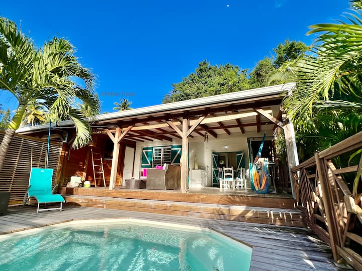 Kaz Manga green. 2 bedroom wooden bungalow pool Houses for Rent in