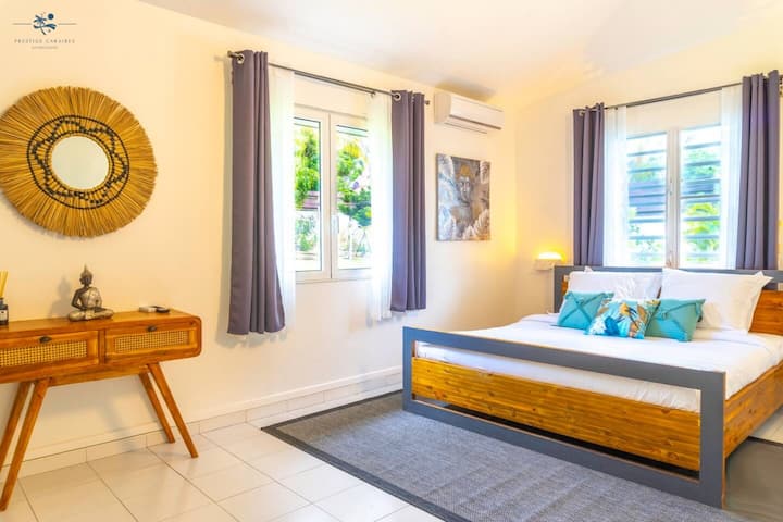 2. spavaća soba s TV-om i klima-uređajem