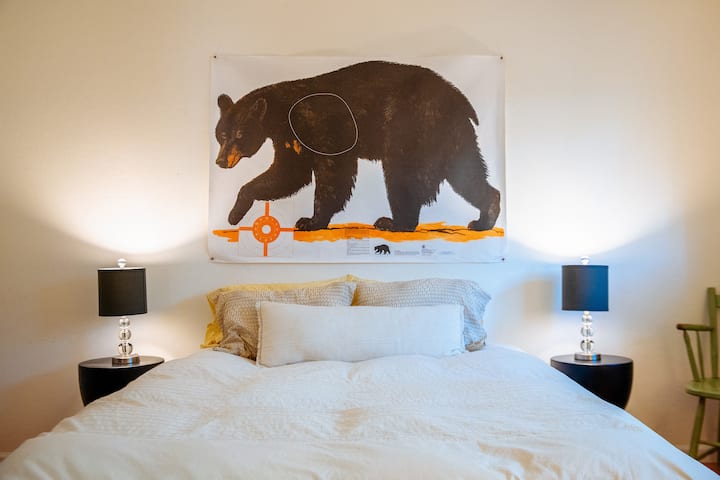 Second bedroom with a queen bed