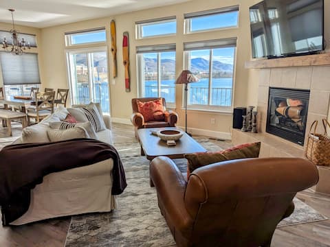 Luxury Lakefront Retreat, Panoramic Mountain Views