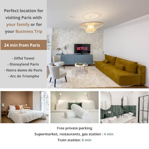 Cozy apartment near Paris Disney
