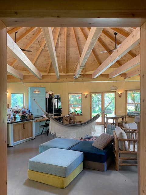 Mongolian house in the village