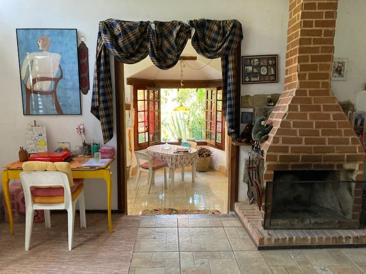 เตาผิงในห้องนอน