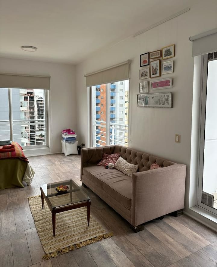 Studio apartment with pool in Núñez