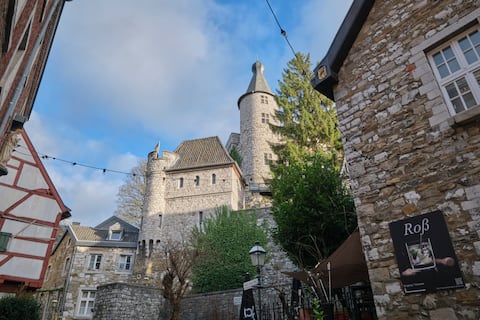 Historic old mill right next to the castle