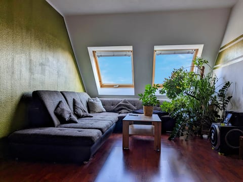 Top Airbnb: Celestial attic in Schleußig