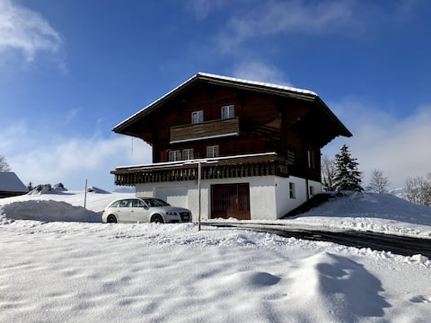 Modern chalet above Schwyz