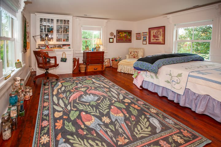 Queen Bed within an Artists' Studio!