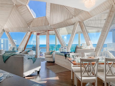 Seaside Stargazer Stunning Dome+Hot Tub+Pets ok