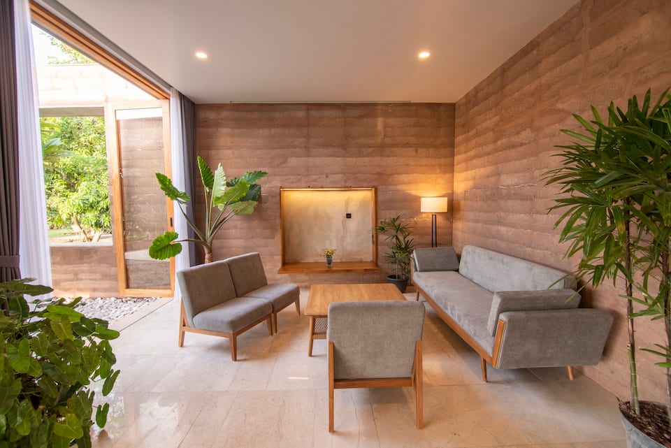 The Pondhouse, a rammed-earth villa in north Bali, Seririt, Bali, Indonesia, photo 3 of 10