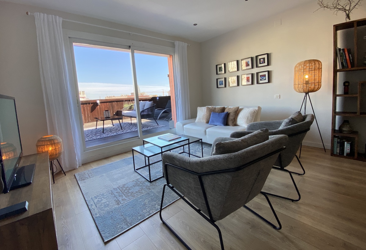 Popular Airbnb listing: Rooftop Penthouse view of Sagrada Familia in Barcelona
