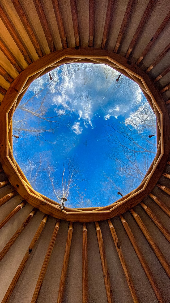◆YURT◆ Boon_Black [YB269_BK] Driftwood' Cozy Luxury Yurt with Sauna & Wi-Fi - Yurts for