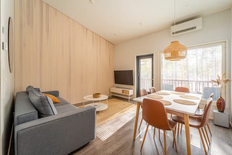 Apartment with sauna in the middle of Hiekkasärki