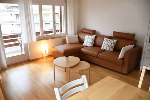 Bright apartment with a wide view