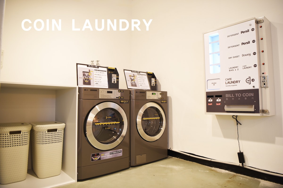 4인실 #명동역3분 #공용주방 #유료주차 #코인 빨래방