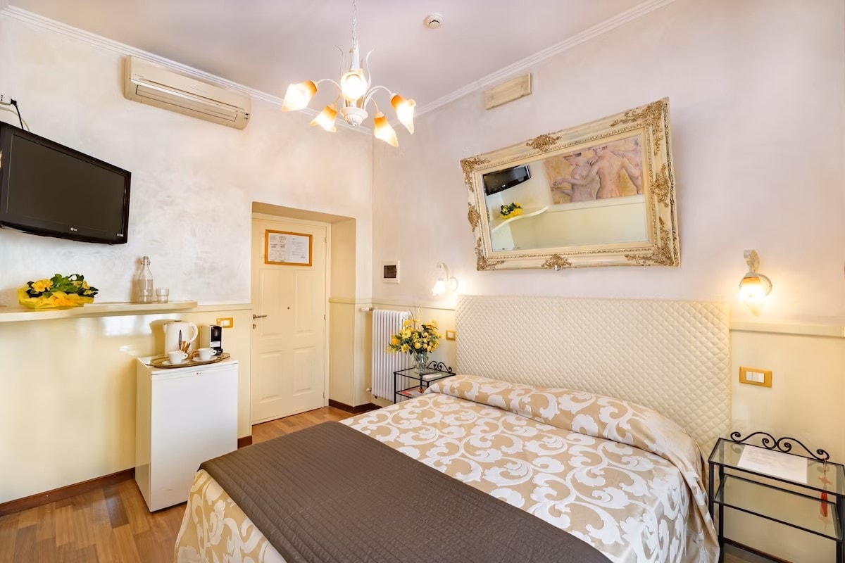 Spálňa s výhľadom na Vatikán