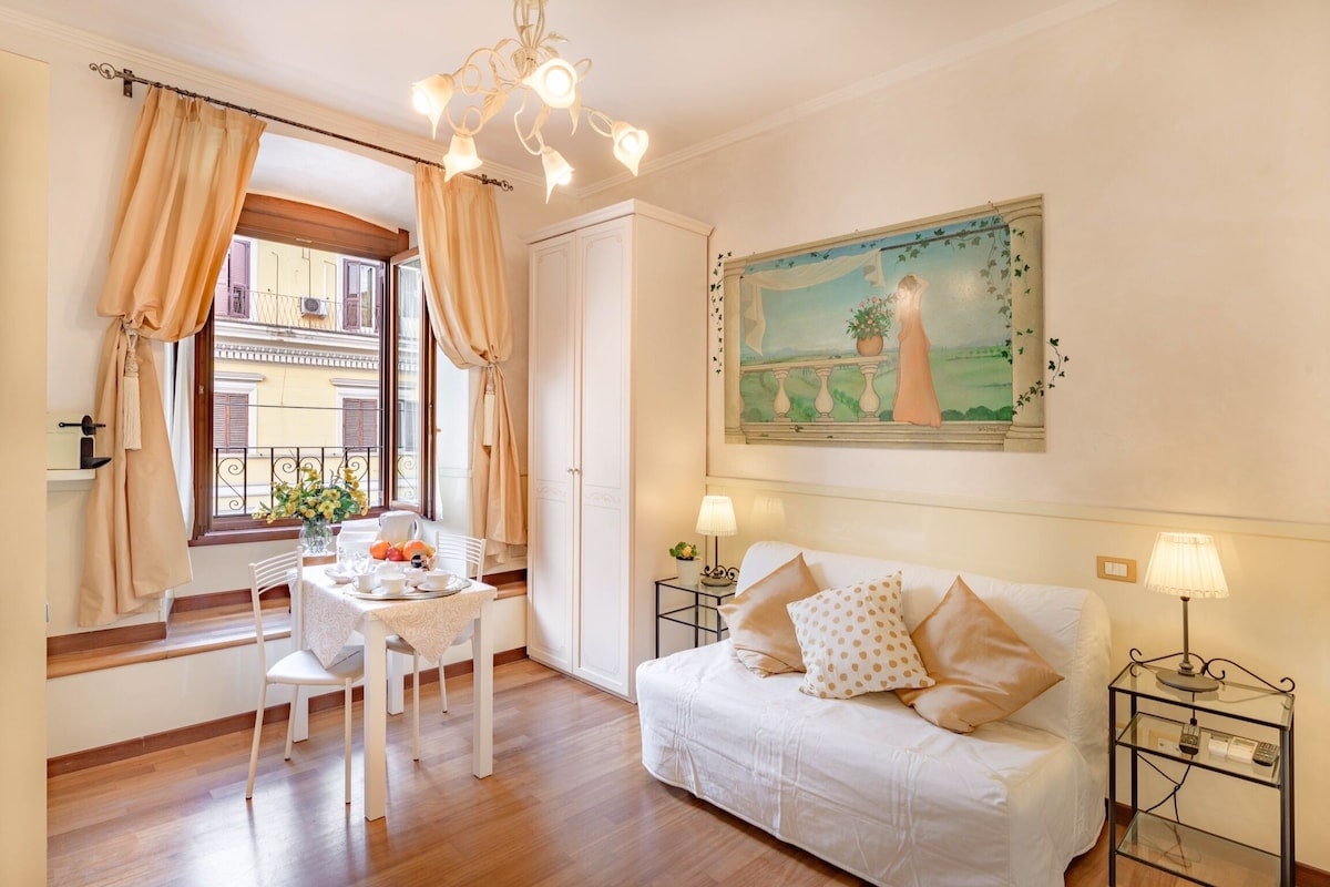 Obývačka s rozkladacou pohovkou 